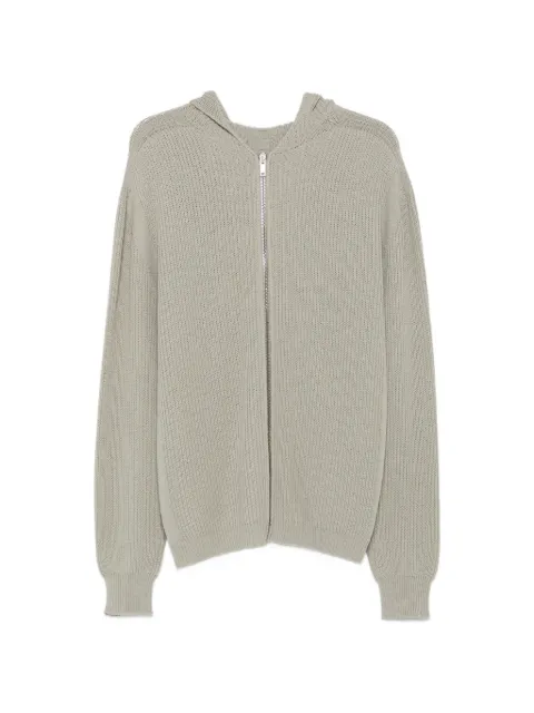Rick Owens ribbed-knit zip-up cardigan