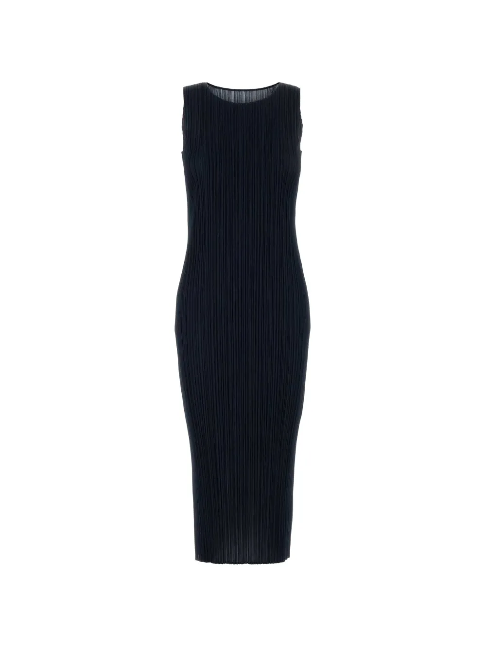 Pleats Please Issey Miyake pleated sleeveless midi dress - Blu