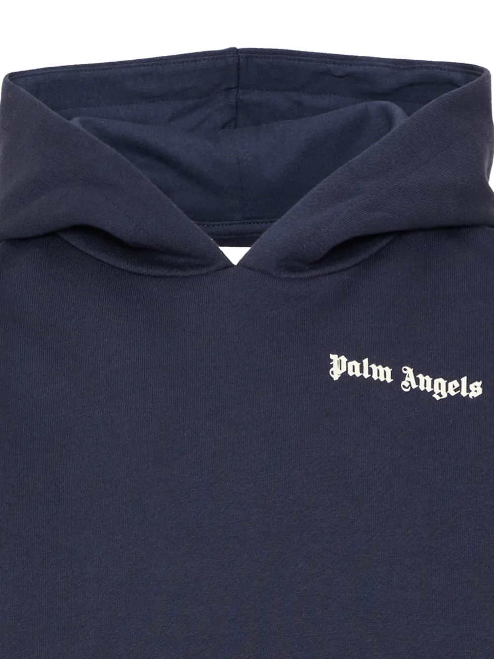 Palm Angels Kids Hoodie met logoprint Blauw