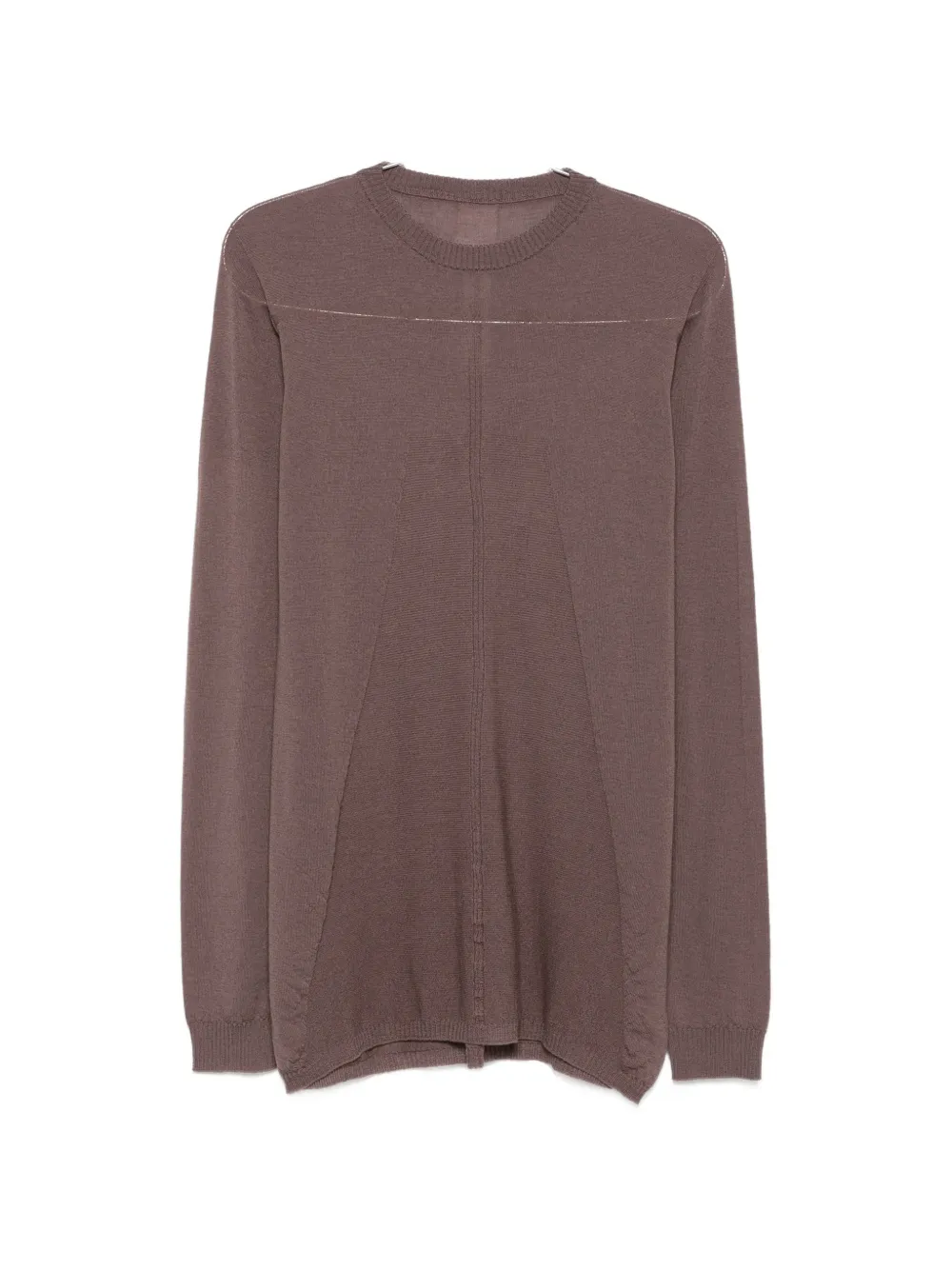 Rick Owens exposed-seam sweater - Marrone