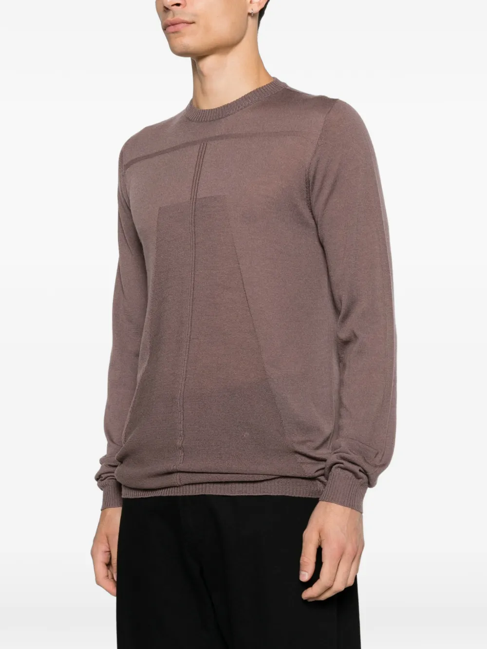 Rick Owens Trui met zichtbare naad Bruin