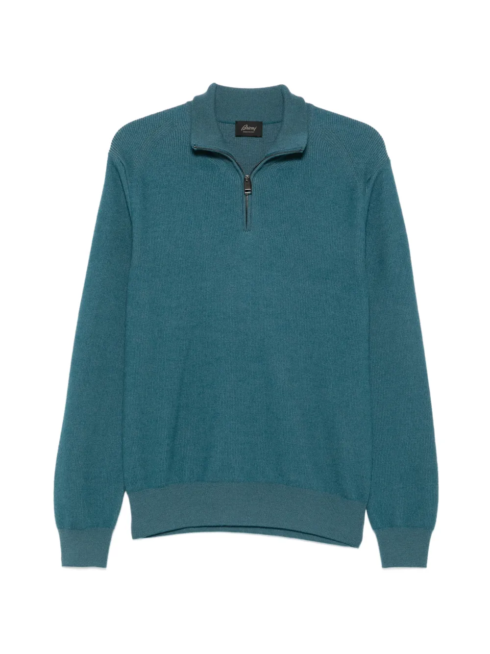 Brioni Pullover mit Reißverschluss - Blau