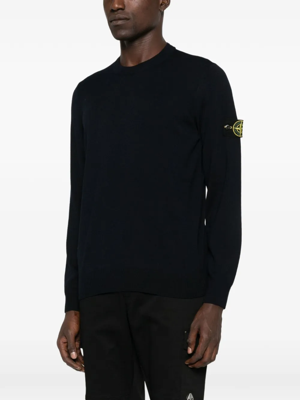 Stone Island 5100071 regular-fit trui met ronde hals Blauw
