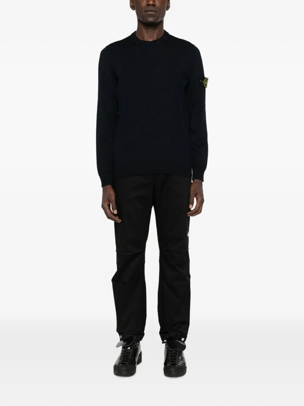 Stone Island 5100071 regular-fit trui met ronde hals Blauw