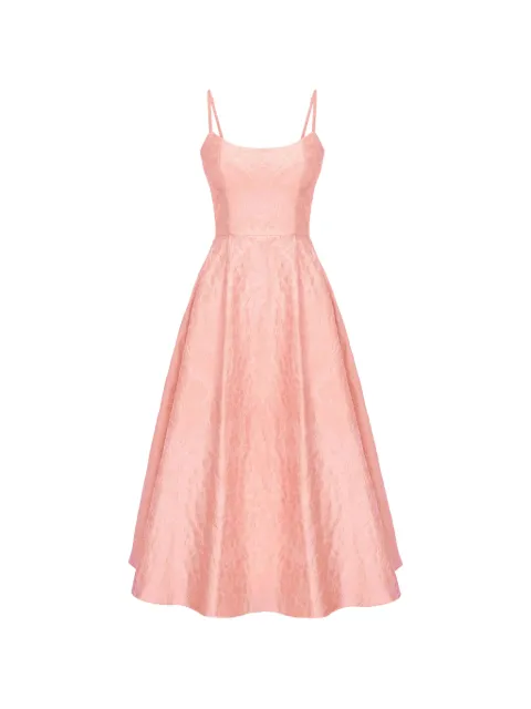 POST MERIDIEM scoop-neck corset-style midi dress