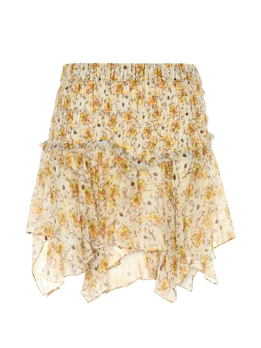ISABEL MARANT Fiala printed chiffon skirt - Nude