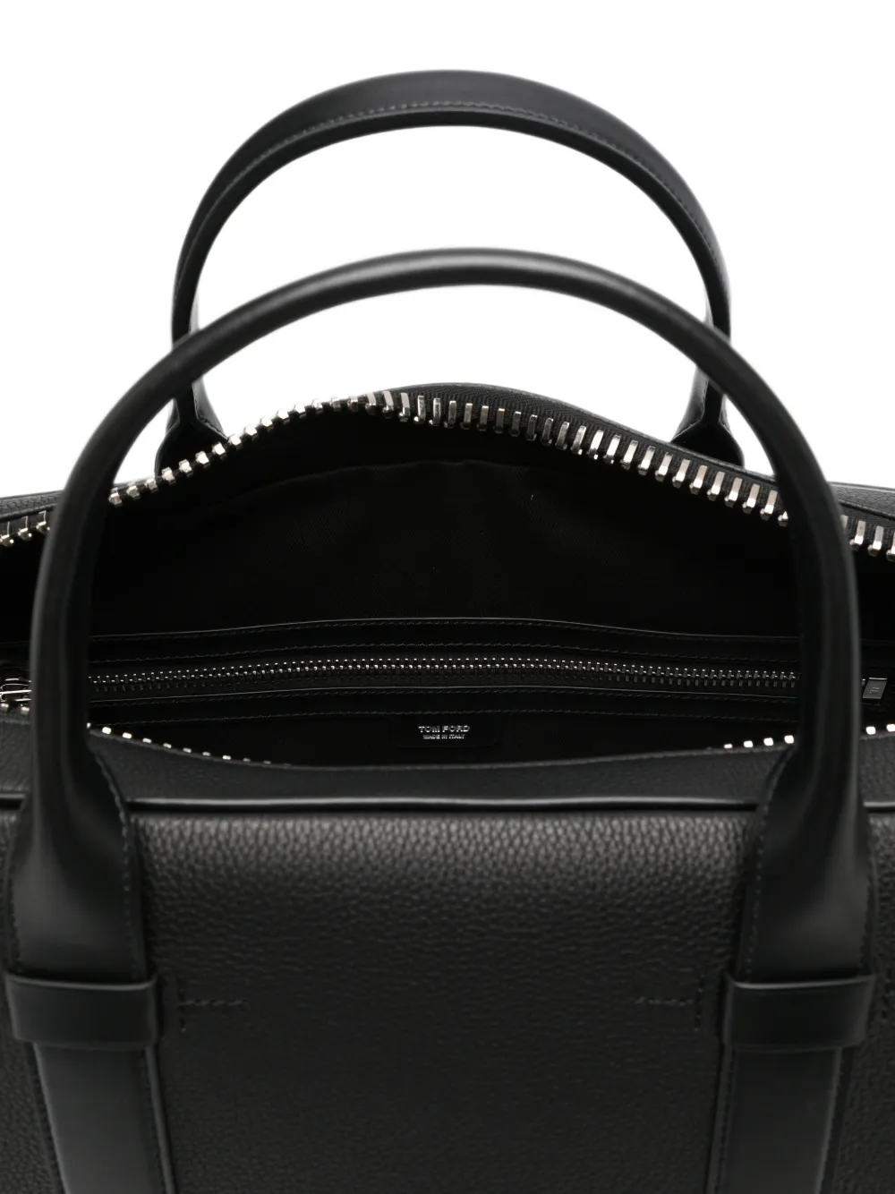 TOM FORD Leren aktetas Zwart