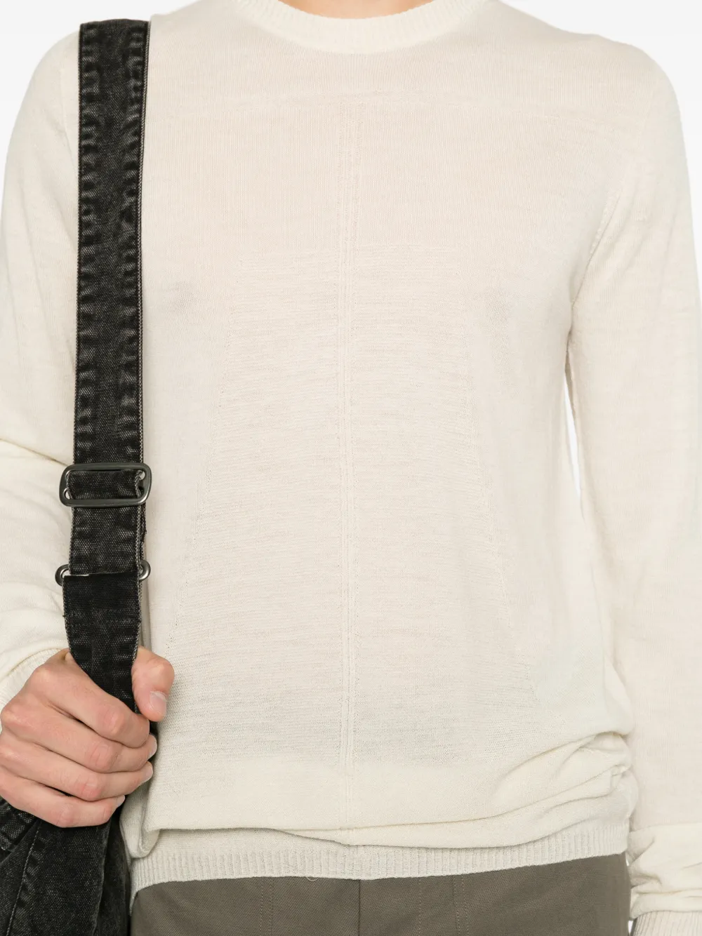 Rick Owens fine-knit wool sweater Beige
