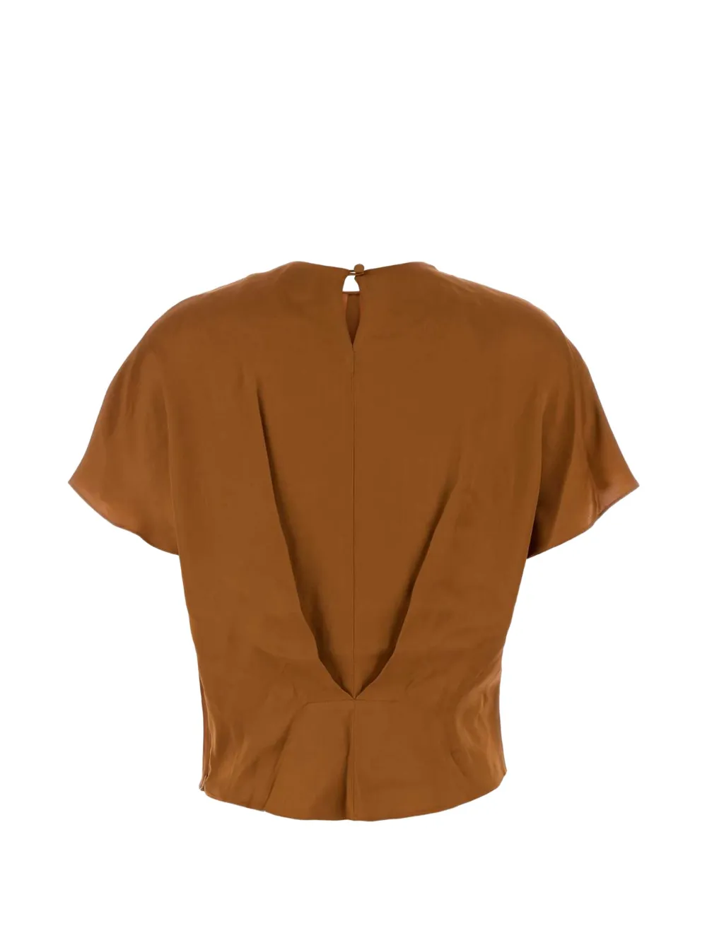 ISABEL MARANT Sakine top met satijnen afwerking Bruin