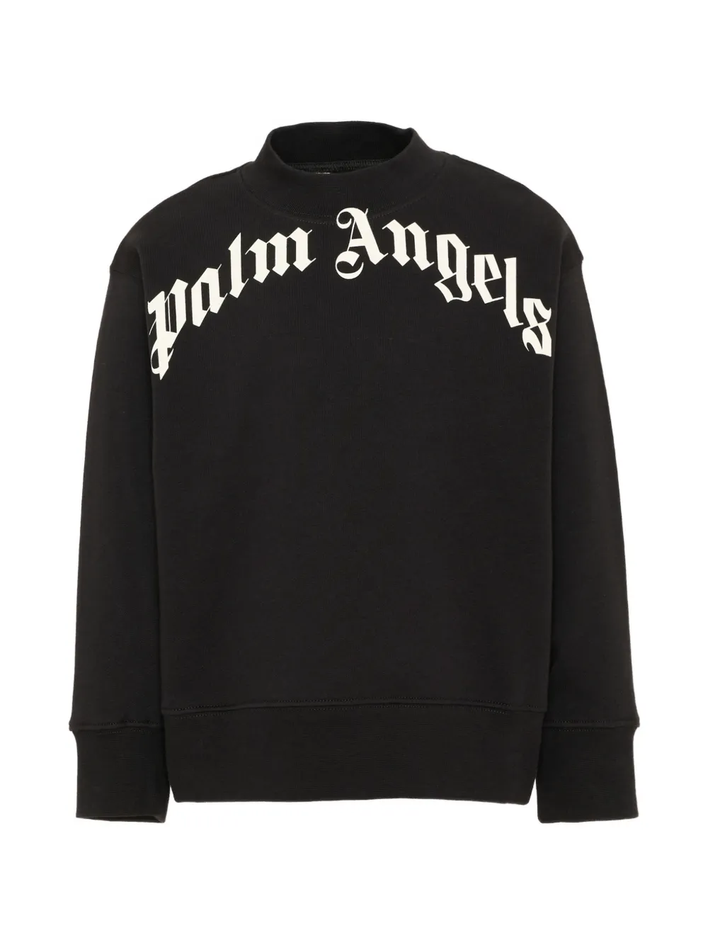 Palm Angels Kids logo-print sweatshirt - Nero