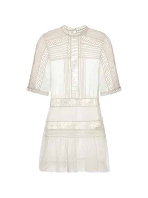 ISABEL MARANT robe courte Paige à empiècements en dentelle