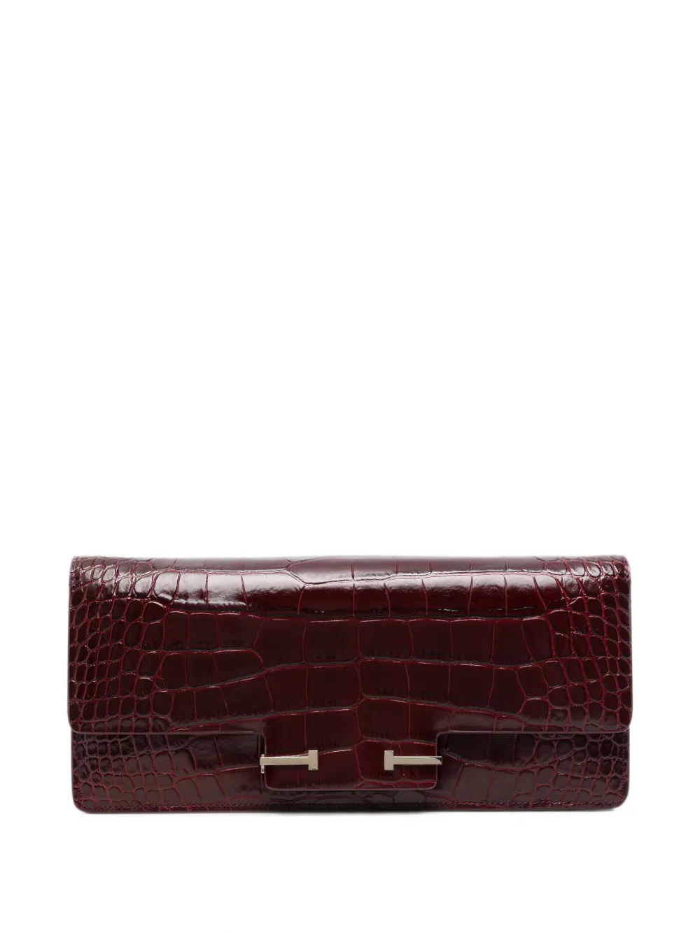 TOM FORD Clutch Lost Cherry con effetto coccodrillo - Rosso
