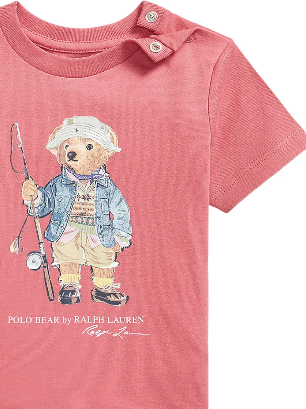 POLO RALPH LAUREN KIDS Polo Bear T-shirt Roze