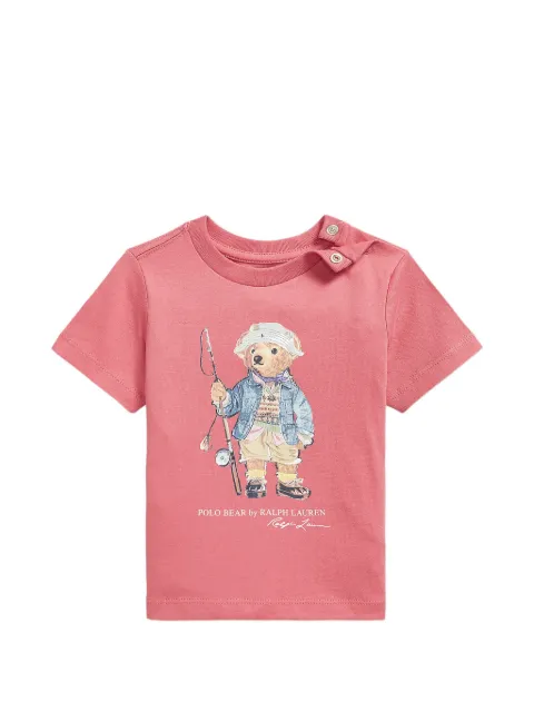 POLO RALPH LAUREN KIDS t-shirt à motif Polo Bear