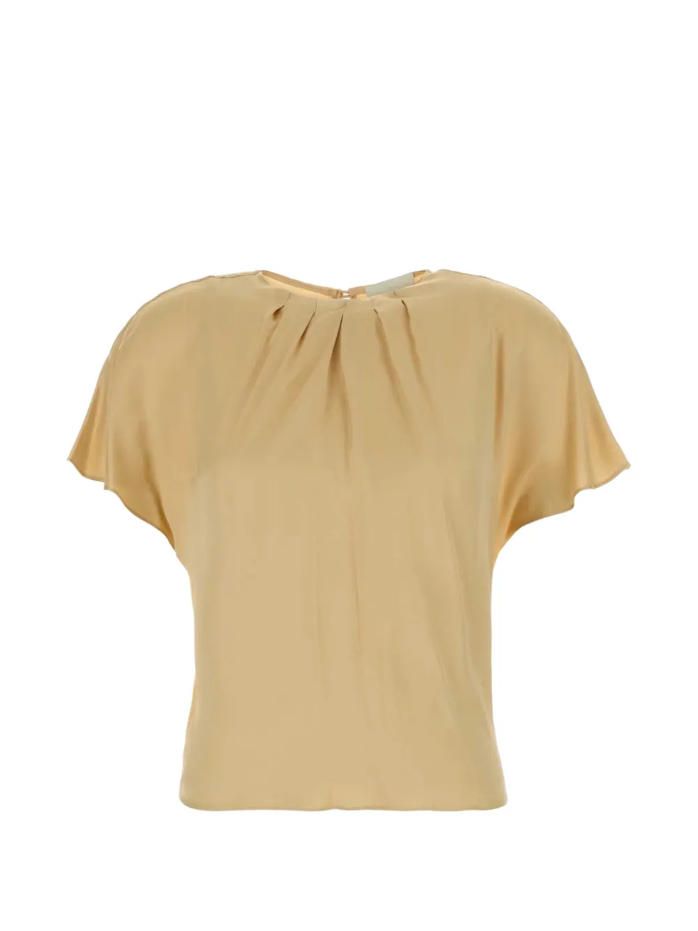ISABEL MARANT Sakine pleated top - Giallo