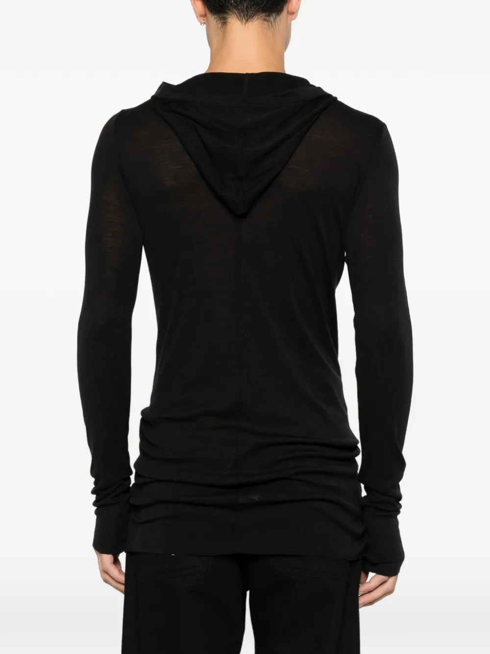 Rick Owens T-shirt met lange mouwen Zwart