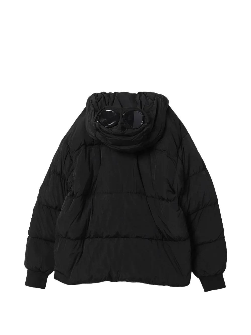 C.P. Company Kids Gewatteerd jack met bril-detail Zwart