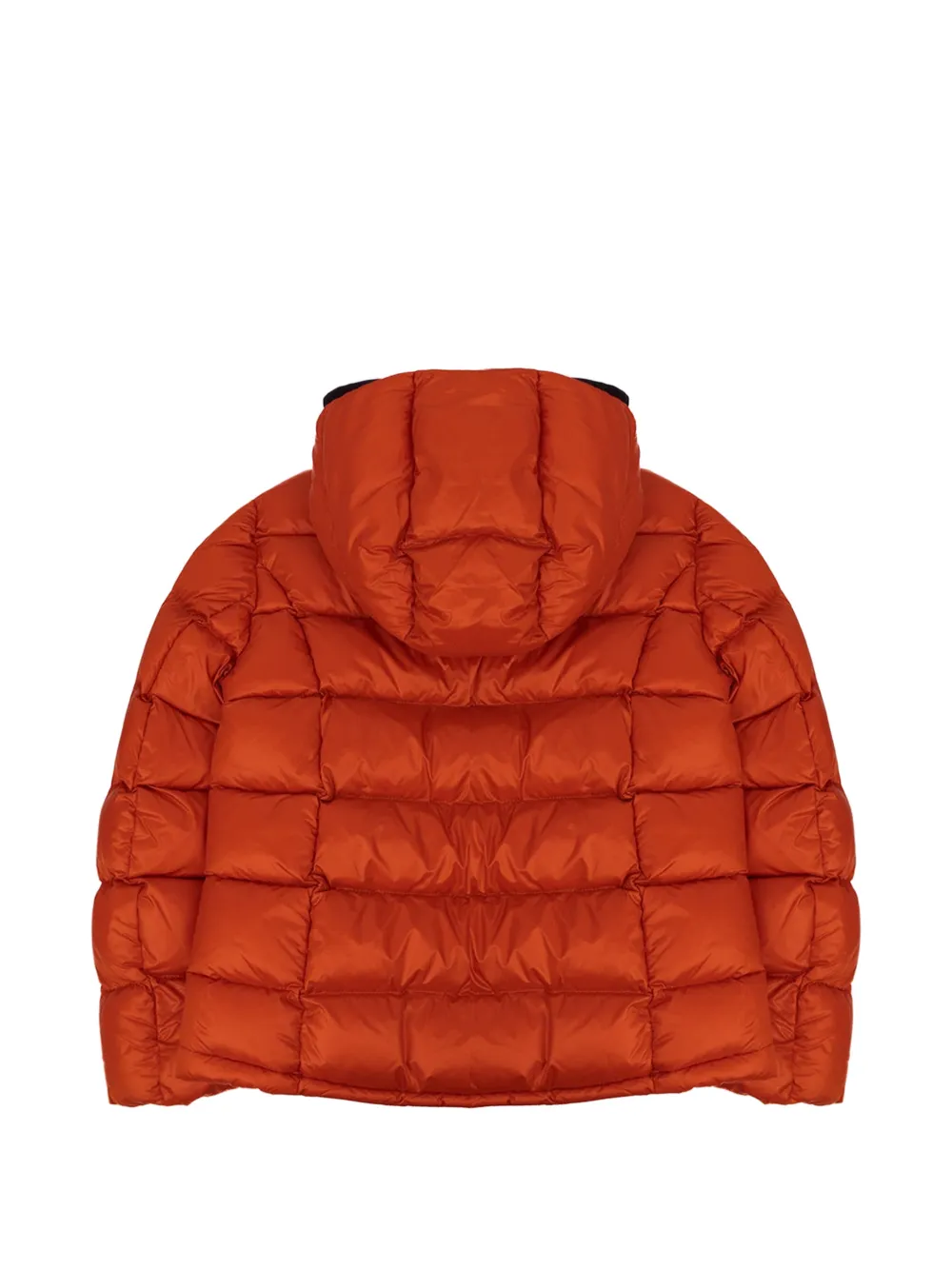 Blauer Jack met capuchon Oranje