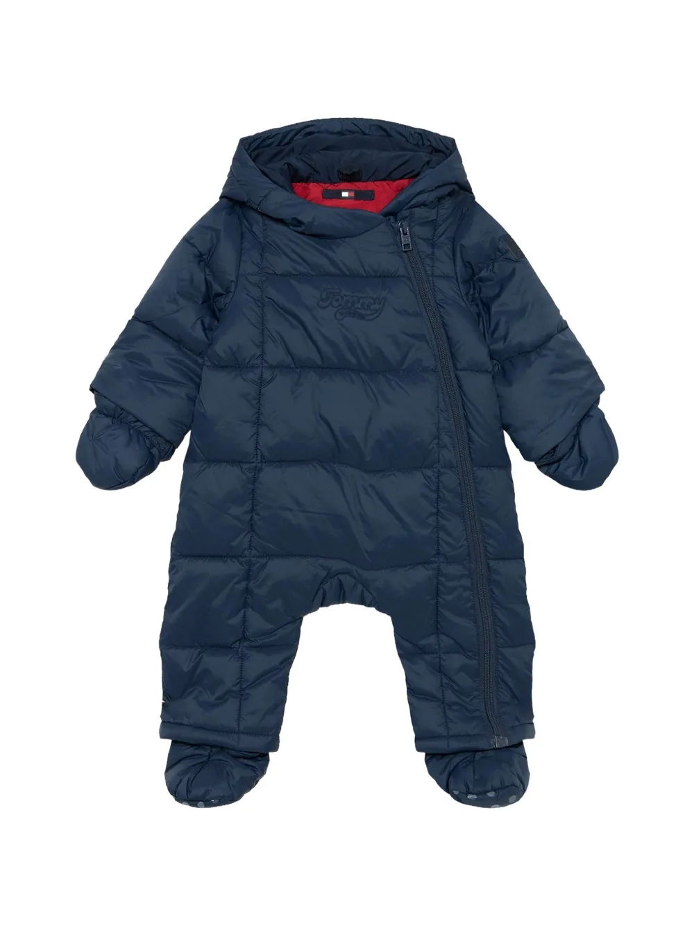 Tommy Hilfiger Junior Tuta da neve trapuntata con cappuccio - Blu