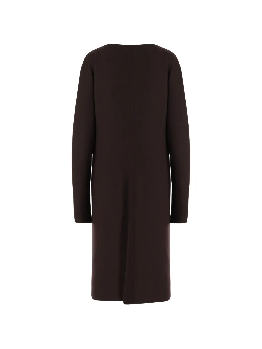 Carven Pearl-embellished Long-sleeve Dress in Brown, view 2