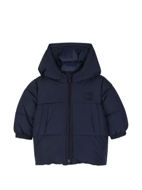 BOSS Kidswear padded hooded jacket