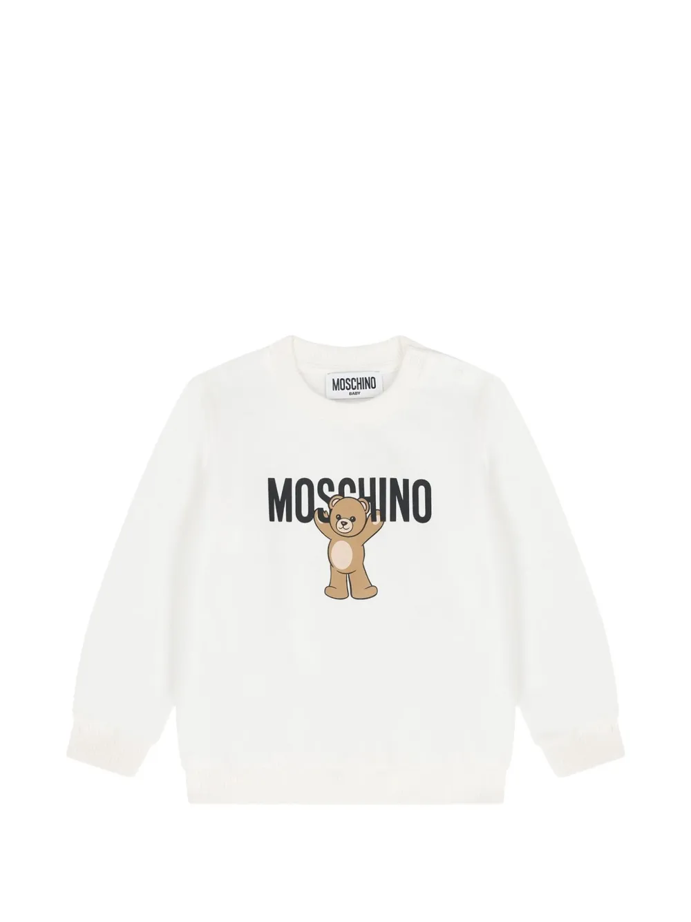 Moschino Kids Maglione Teddy Bear con logo - Bianco