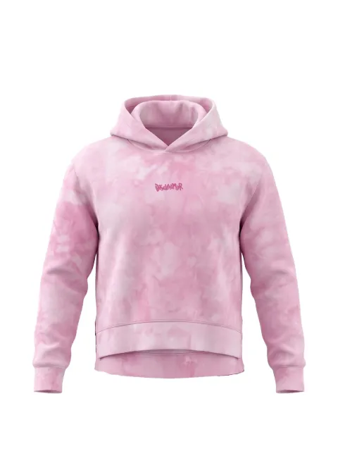 DISCLAIMER tie-dye logo-print hoodie