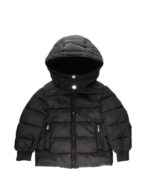Moschino Kids Wattierte Kapuzenjacke