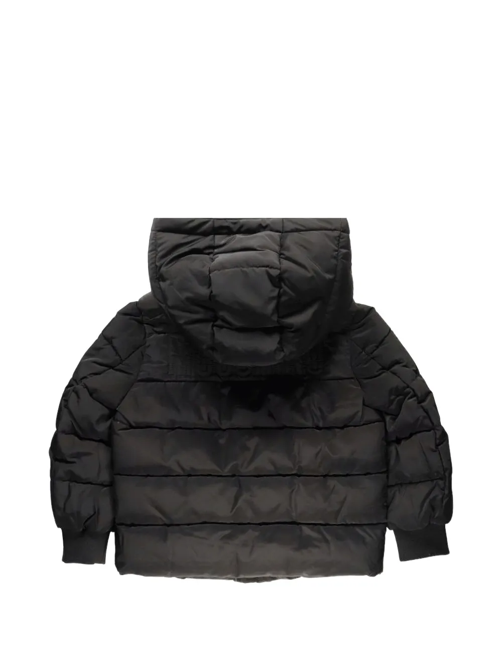 Moschino Kids Gewatteerd jack Zwart