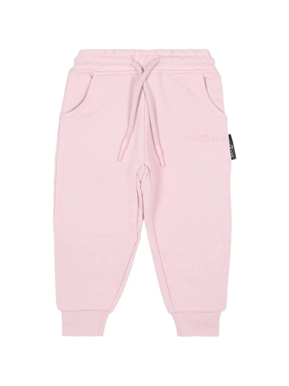 John Richmond Junior pantalon de jogging à logo brodé - Rose John Richmond Junior pantalon de jogging à logo brodé - Rose