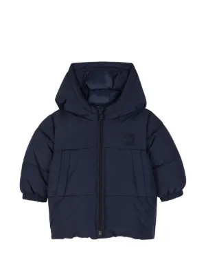 Stone Island Junior フーデッド ジャケット | ブルー | FARFETCH JP