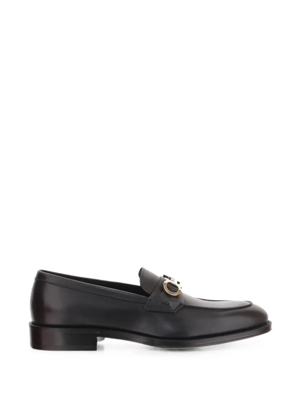 Ferragamo moccasin with Gancini ornament - Nero