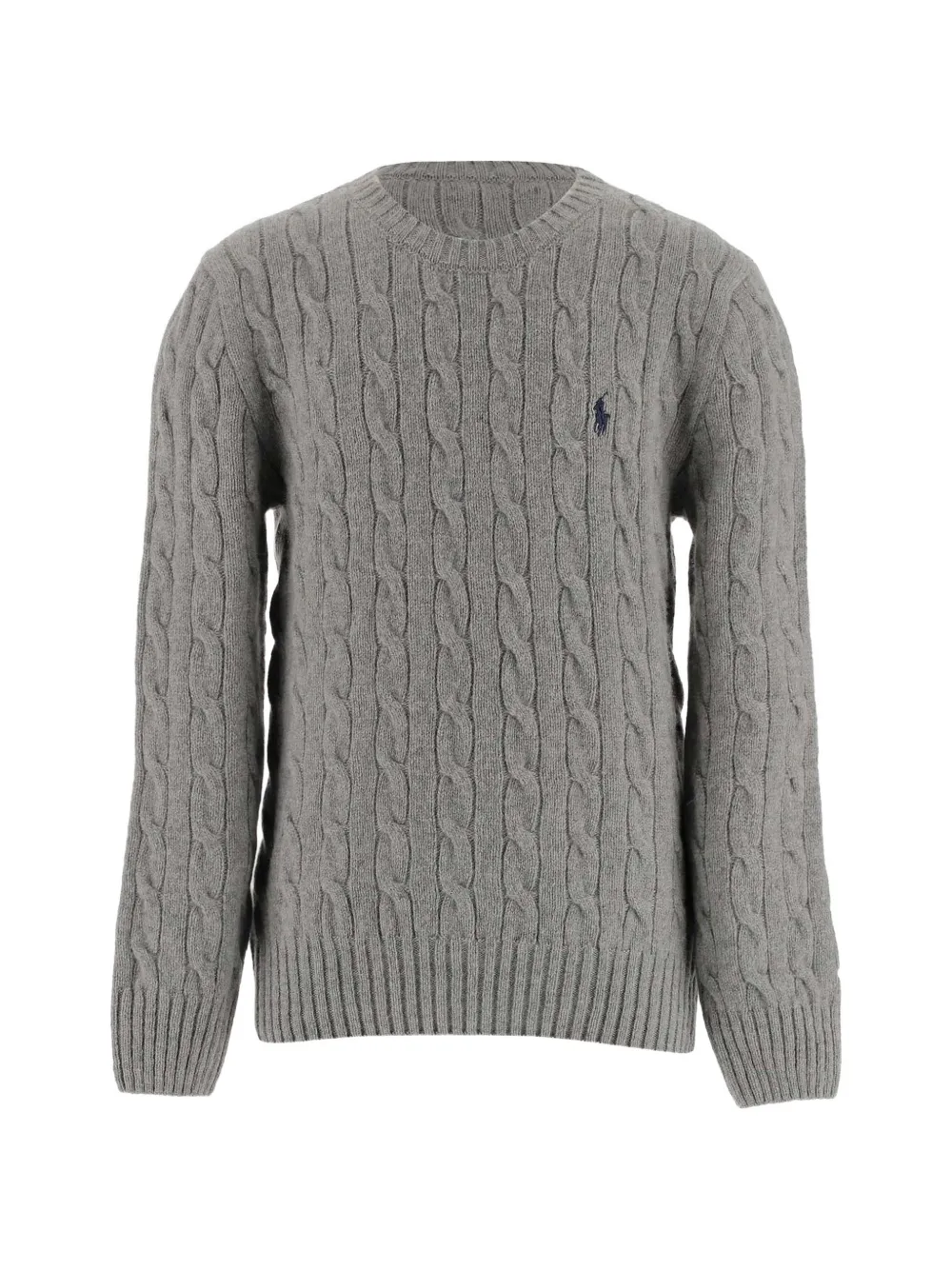 POLO RALPH LAUREN KIDS cable-knit sweater - Grigio