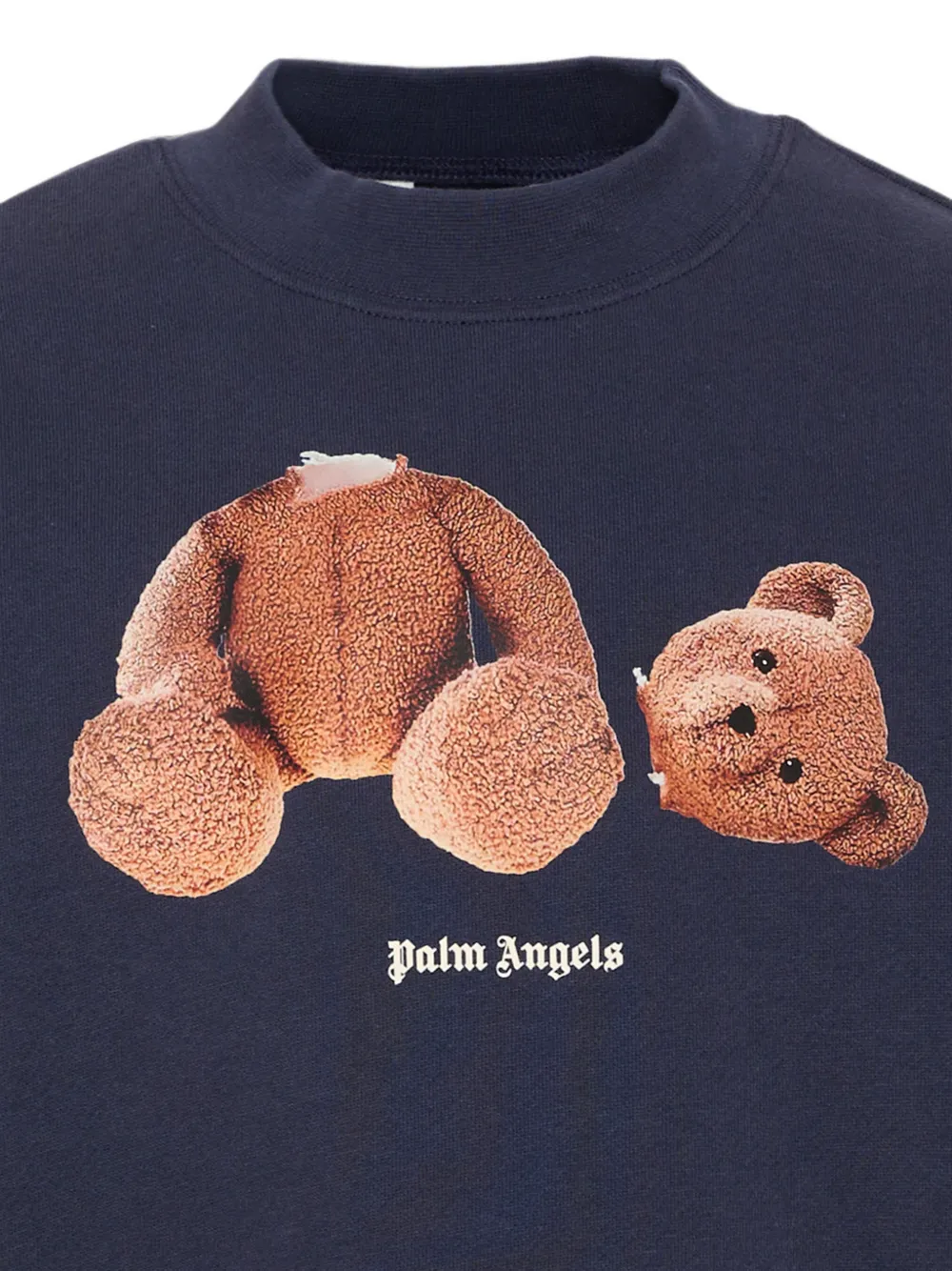 Palm Angels Kids Sweater met teddybeerprint Blauw