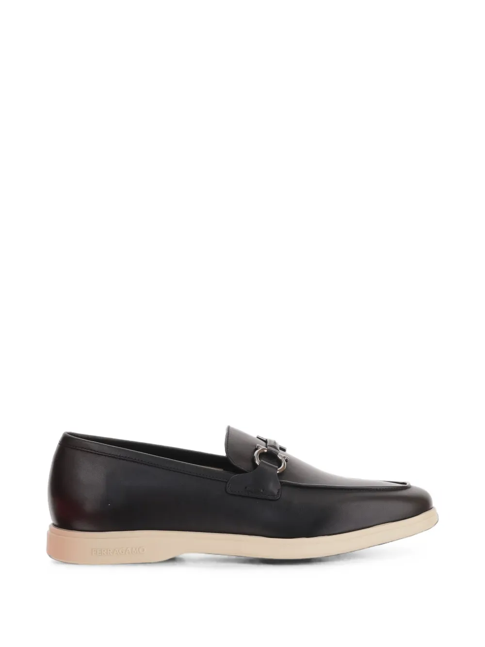 Ferragamo casual loafers with Gancini ornament Zwart