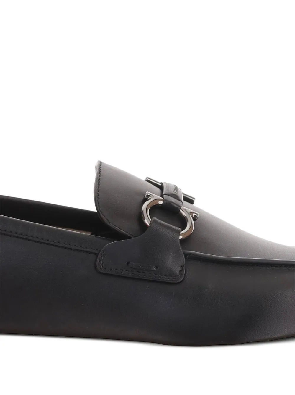 Ferragamo casual loafers with Gancini ornament Zwart