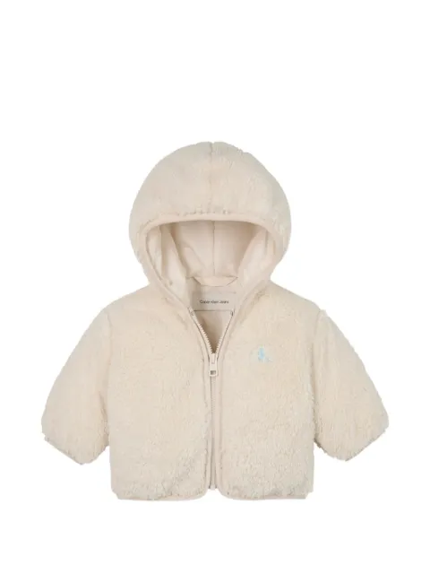 Calvin Klein Kids chamarra teddy con capucha