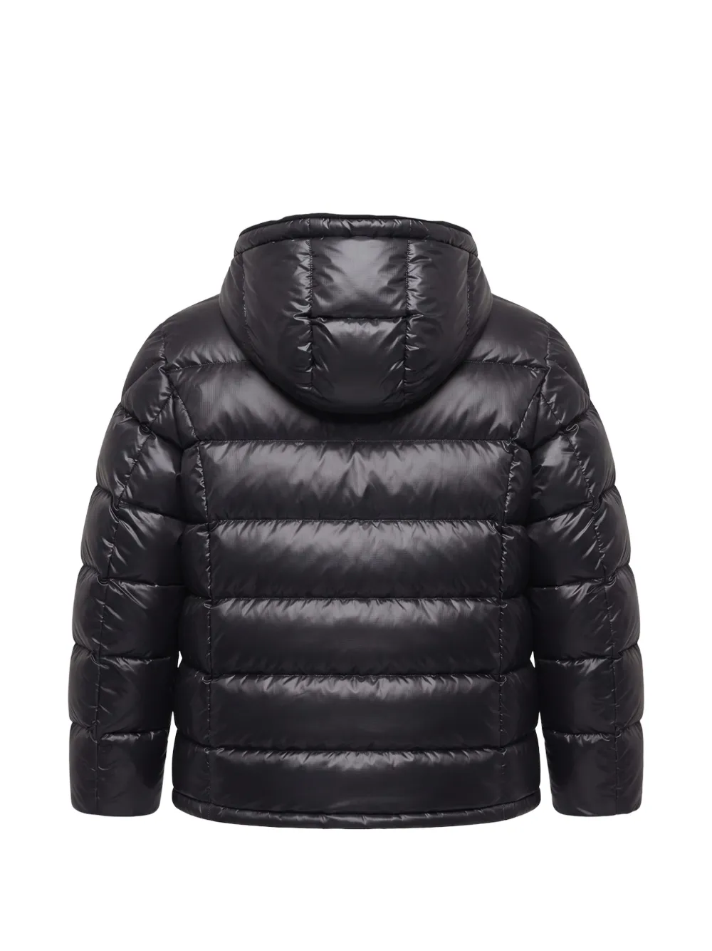 Blauer Ansel gewatteerd jack met capuchon Zwart