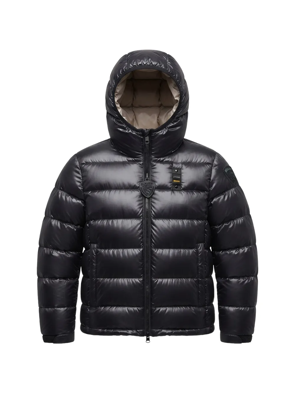 Blauer Ansel quilted hooded jacket | Black | Image 1