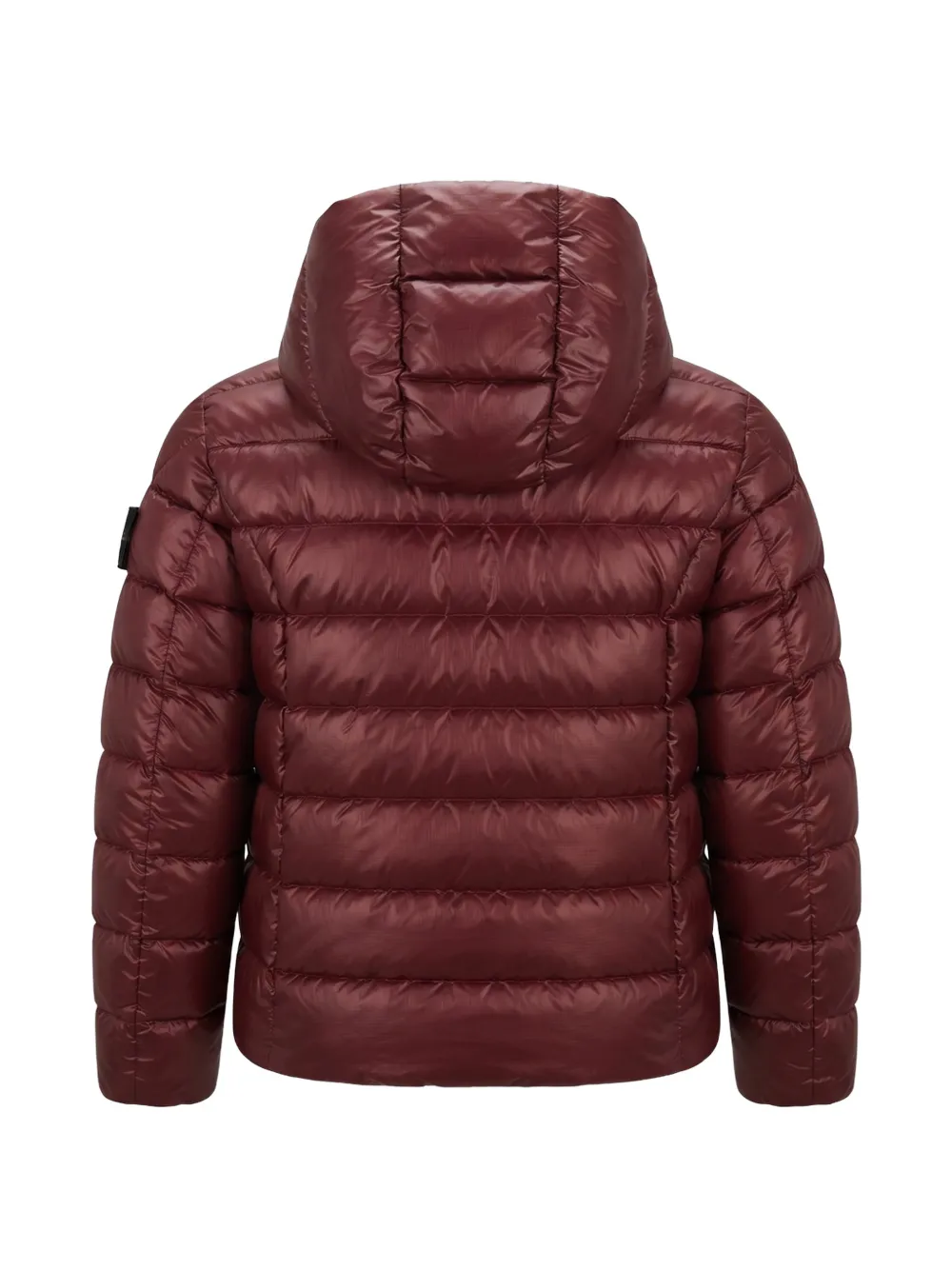 Blauer Carol gewatteerd jack met capuchon Rood
