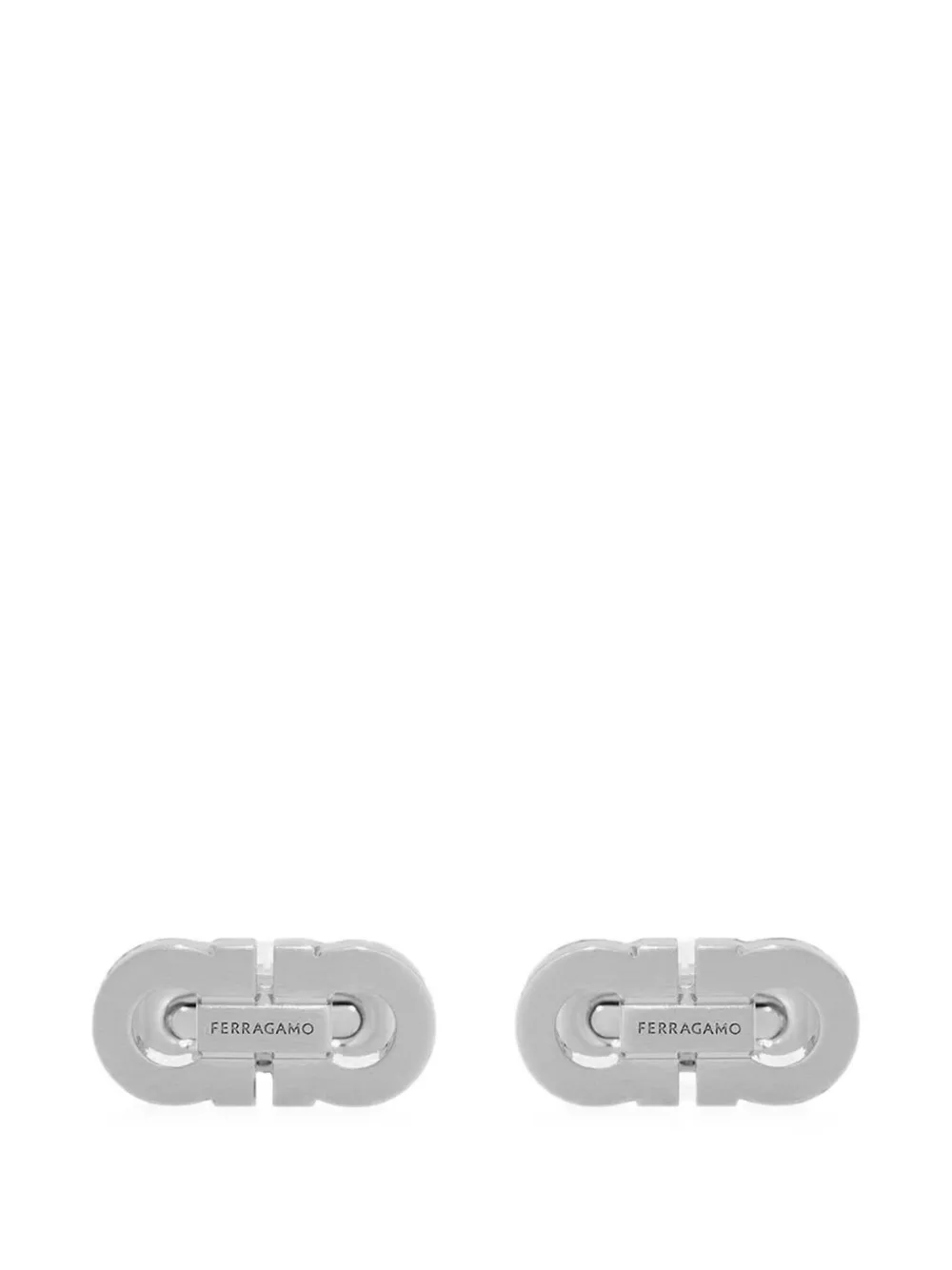 Ferragamo double Gancini cufflinks - Silber