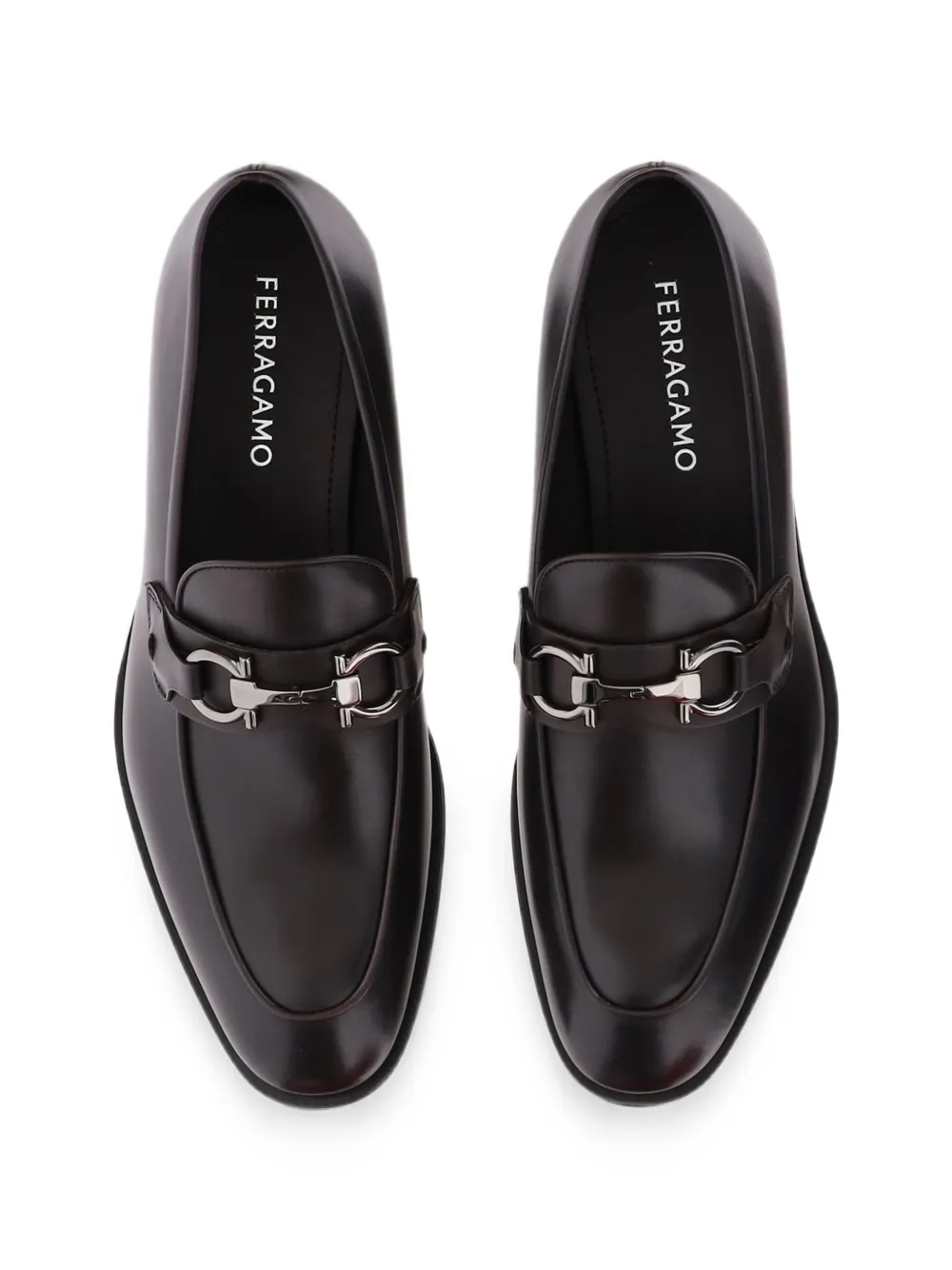 Ferragamo Loafers met Gancini-gesp Bruin