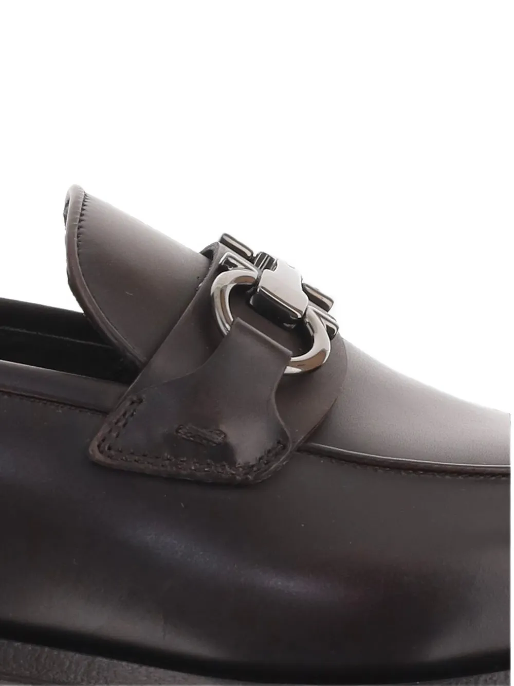 Ferragamo Loafers met Gancini-gesp Bruin