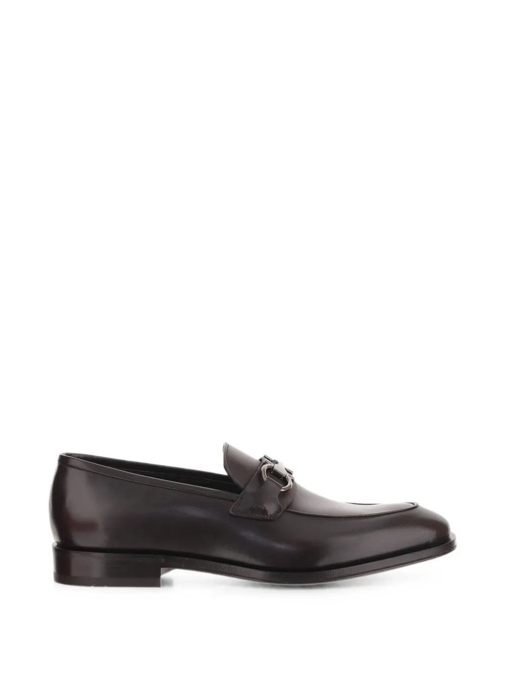 Ferragamo loafers with Gancini buckle - Marrone