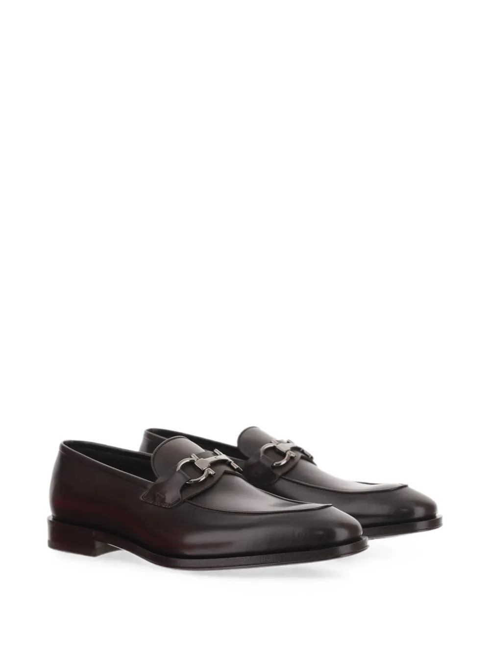 Ferragamo Loafers met Gancini-gesp Bruin