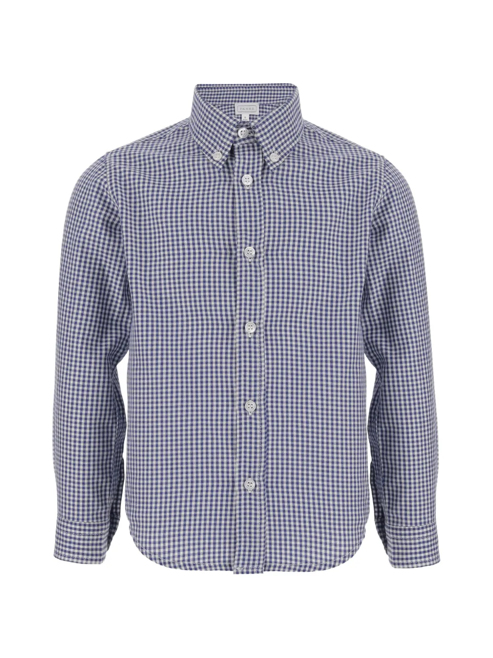 Nicoletta Fanna gingham button-down shirt - Blu
