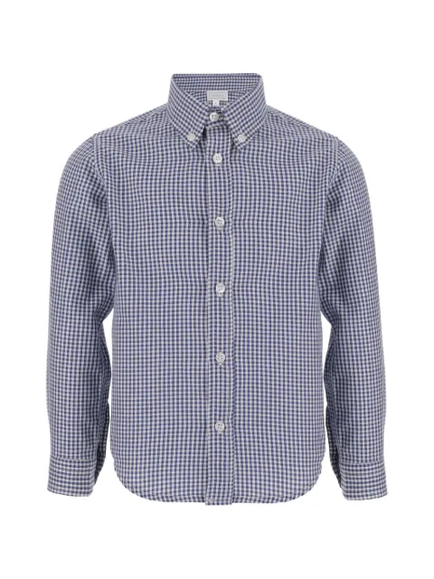 Nicoletta Fanna camisa a cuadros gingham con botones