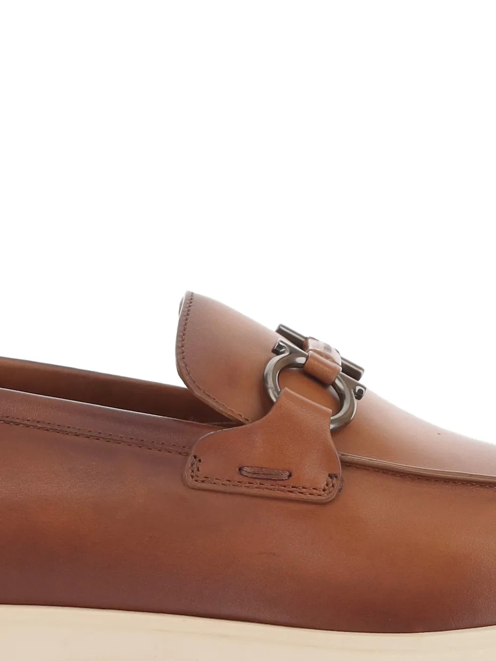 Ferragamo casual loafers with Gancini ornament Bruin