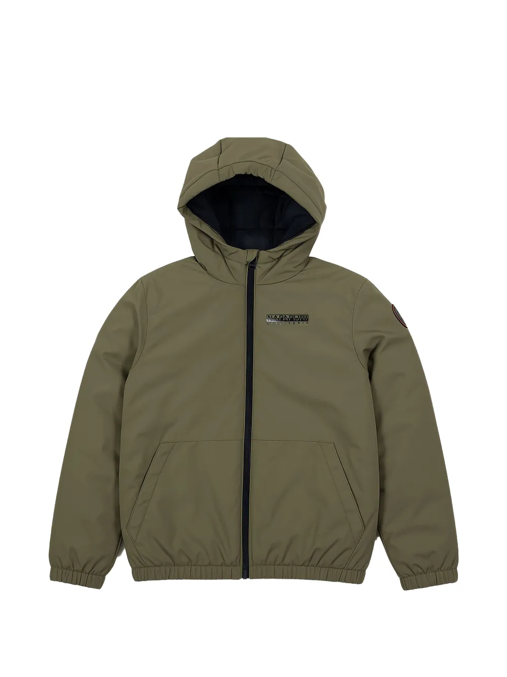 Napapijri Kids Giacca con cappuccio e logo - Verde