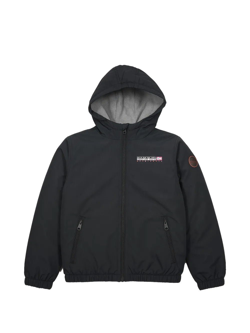 Napapijri Kids Giacca con logo e cappuccio - Nero